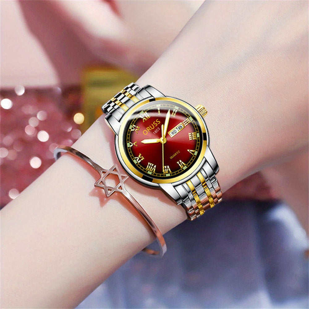 Classic Personality Retro Women's Watches Durable Double Calendar High-end Fashion And Gentle Generous Woman Watch