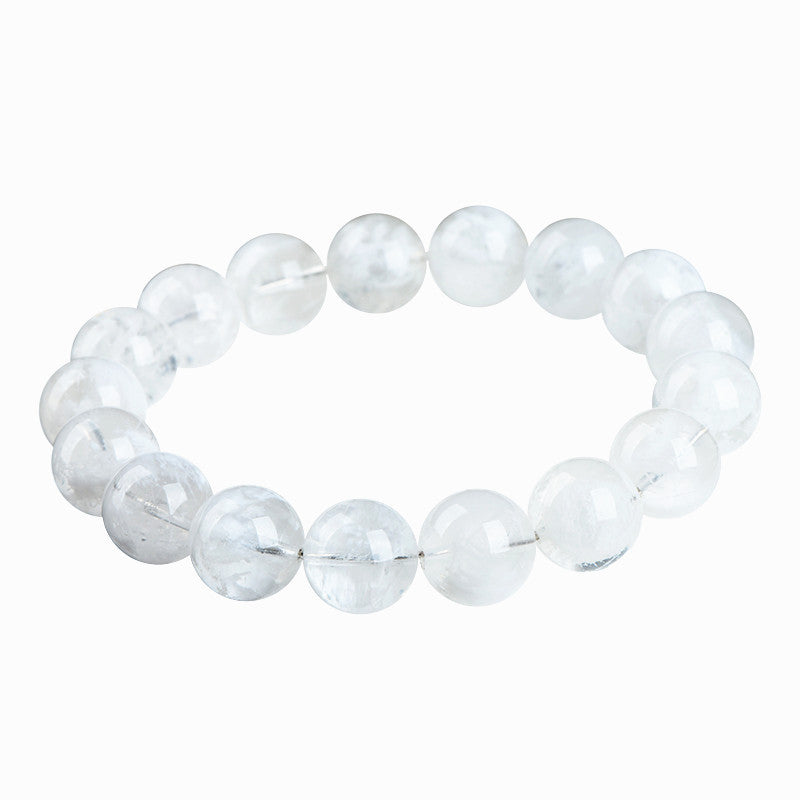 Natural Blizzard Snowflake Round Beads Women's Bracelet