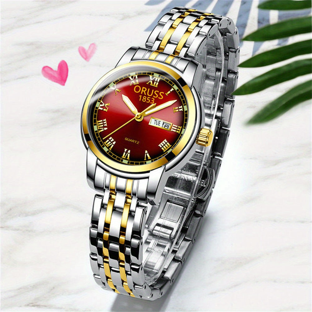 Classic Personality Retro Women's Watches Durable Double Calendar High-end Fashion And Gentle Generous Woman Watch