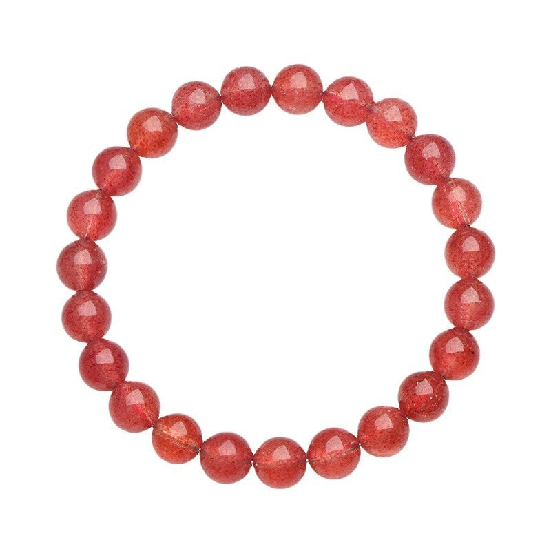 Natural Pigeon Blood Red Ice Strawberry Quartz Bracelet