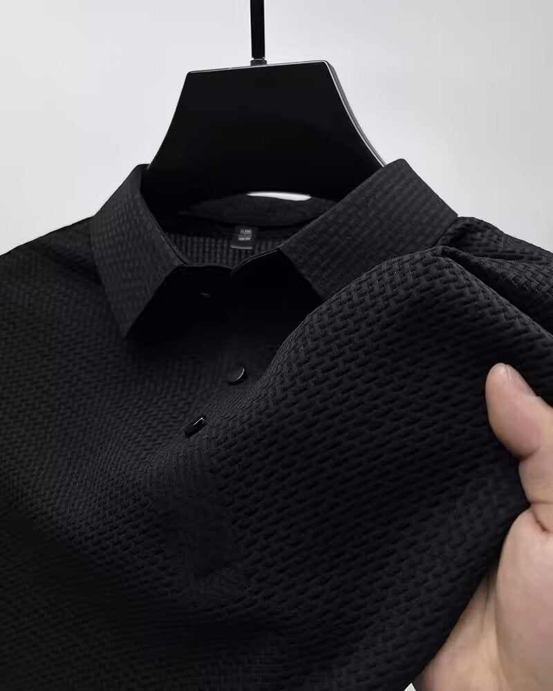 Men's Short-sleeved Business Casual Polo Shirt.
