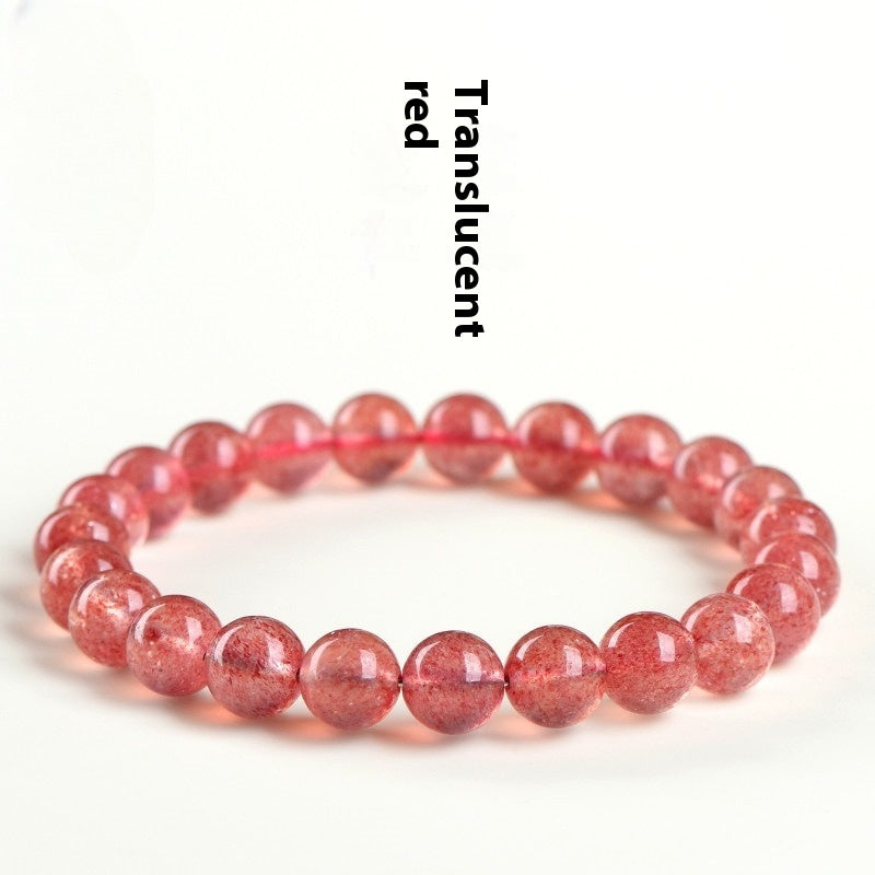 Natural Pigeon Blood Red Ice Strawberry Quartz Bracelet