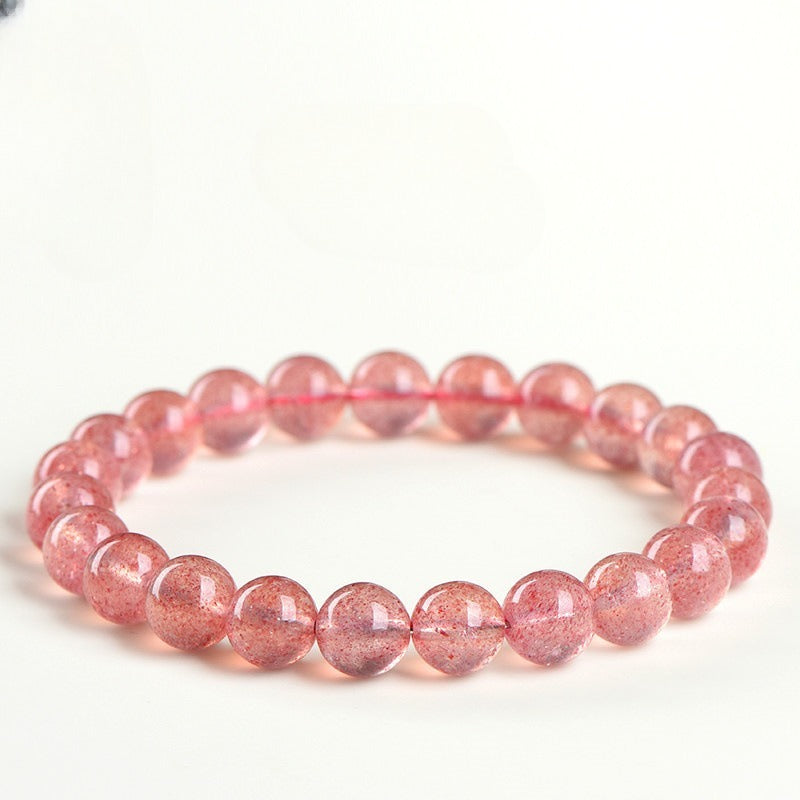 Natural Pigeon Blood Red Ice Strawberry Quartz Bracelet