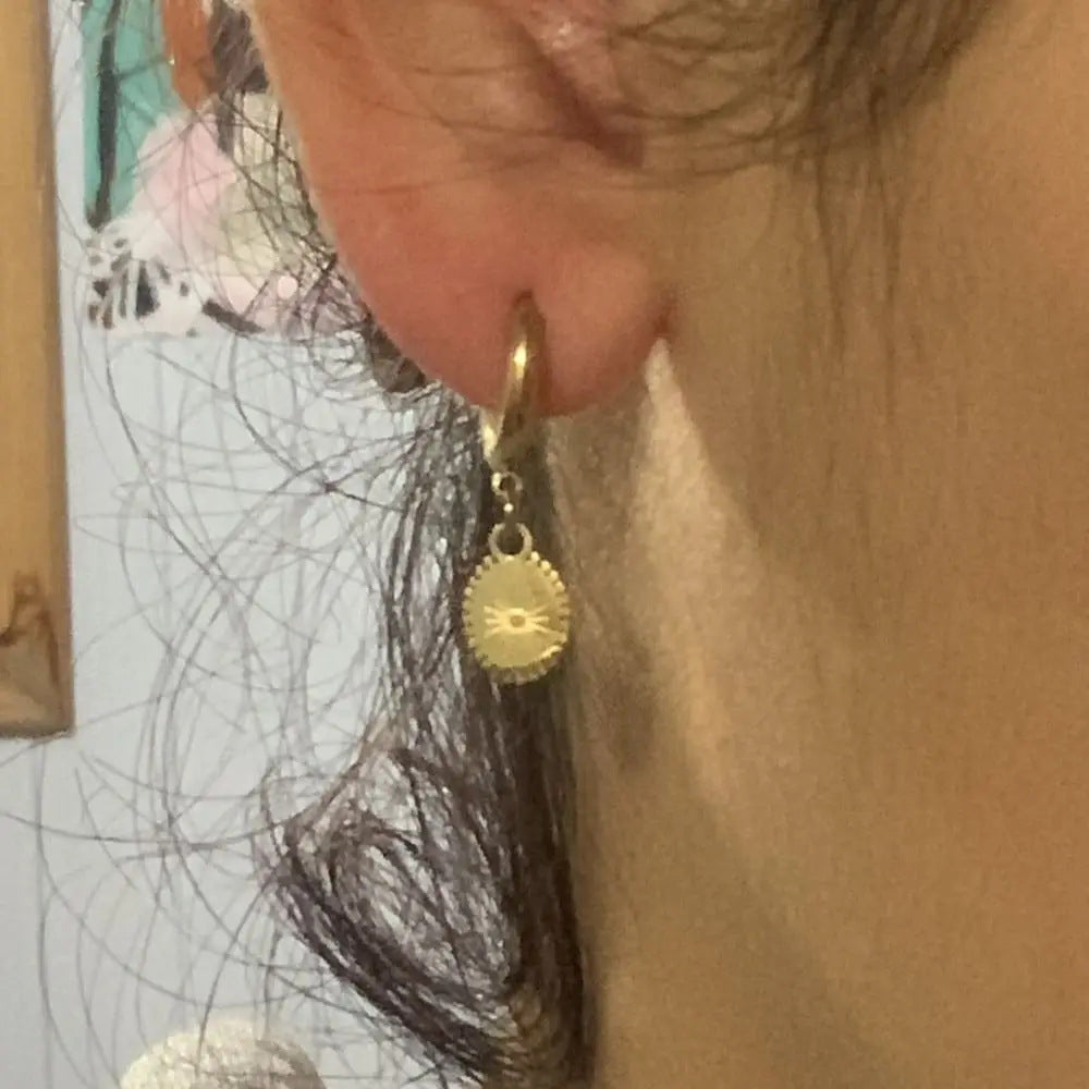 Summer All-match Ear Button Non-fading High-grade Earrings