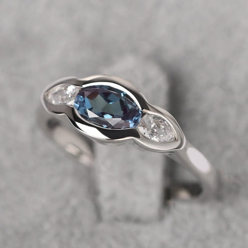 Simple All-match Geometric Ellipse High-grade Ring