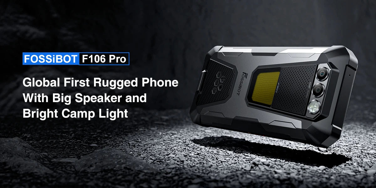 FOSSiBOT-F106PRO Rugged Smartphone, Android 14 Cellphone, 12000mAh, NFC, GPS, Helio G85, Mobile Phone, World Premiere