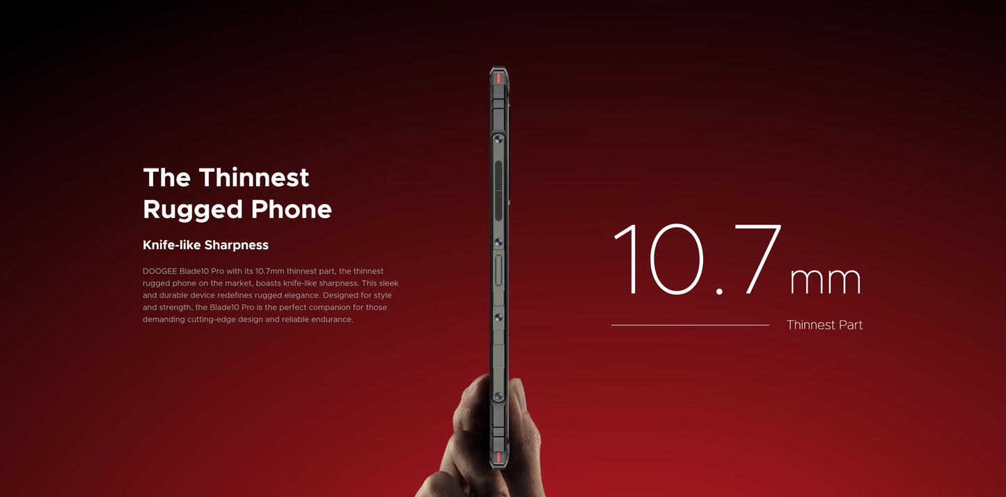 DOOGEE Blade 10 Pro Smartphone 16GB(6+10) 256GB 50MP Camera 6.56'' Display Cellphone 5150mAh NFC Android 14 Mobile Phone