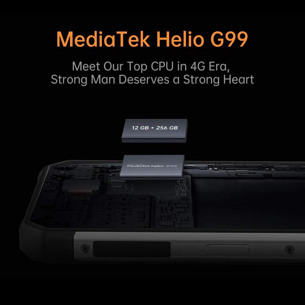 Oukitel WP27 Rugged Smartphone 12GB+256GB 6.78“FHD+ 8500 mAh Android 13 Mobile Phone 64MP MTK G99 Cell Phone