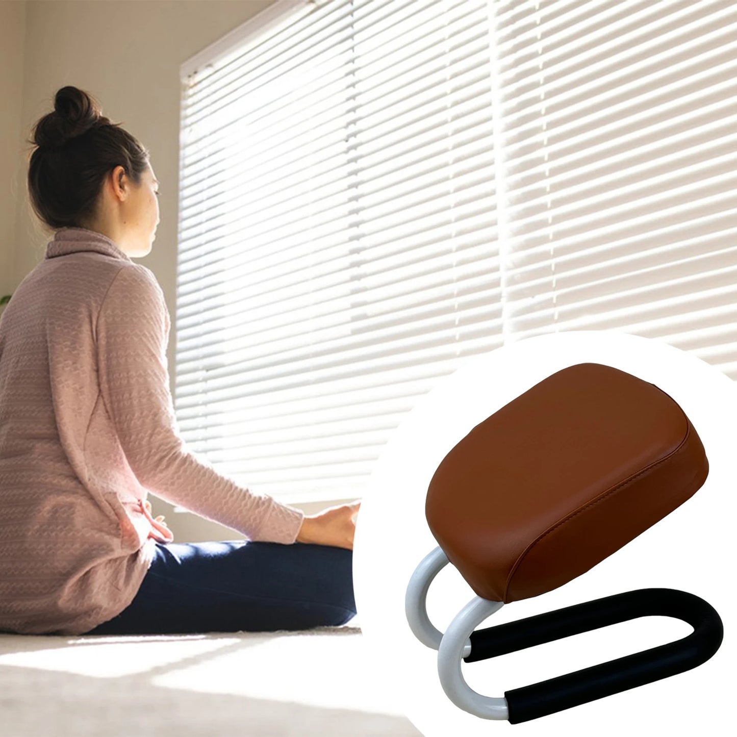Meditation Stool Meditation Chair Comfortable Meditation Seat Meditation Bench Prayer Stool for Yoga Studio Praying Women Prayer