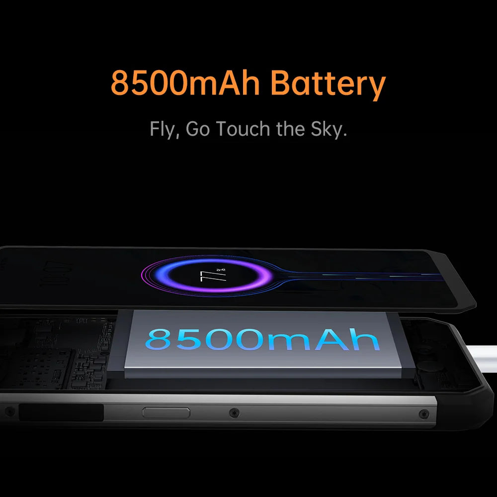 Oukitel WP27 Rugged Smartphone 12GB+256GB 6.78“FHD+ 8500 mAh Android 13 Mobile Phone 64MP MTK G99 Cell Phone