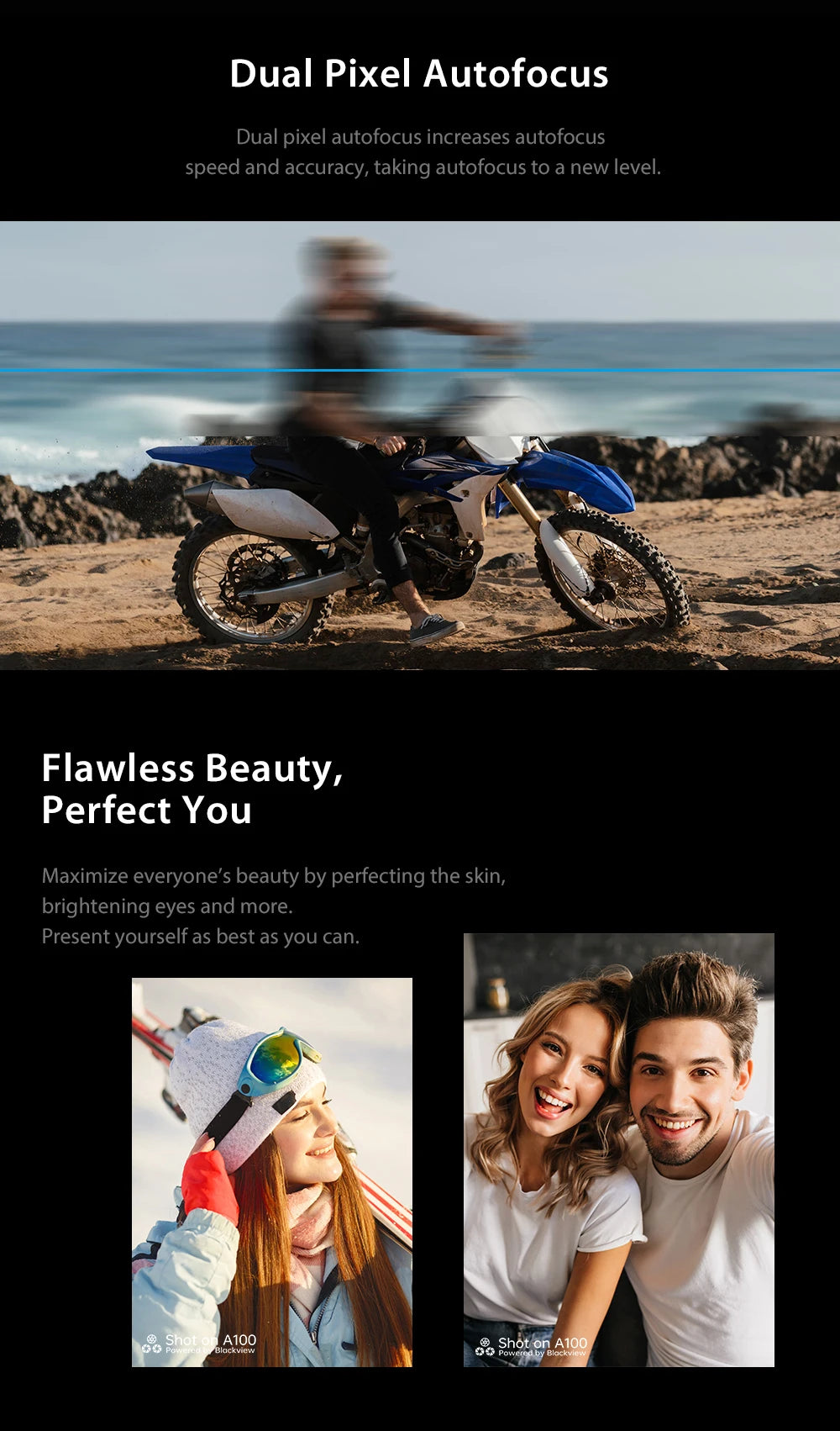 Blackview A100 Helio P70 Android 11 Smartphone 6GB+128GB 6.67" 4680mAh Cellphone NFC Cellura 4G LTE Mobile Phone 18W Fast Charge