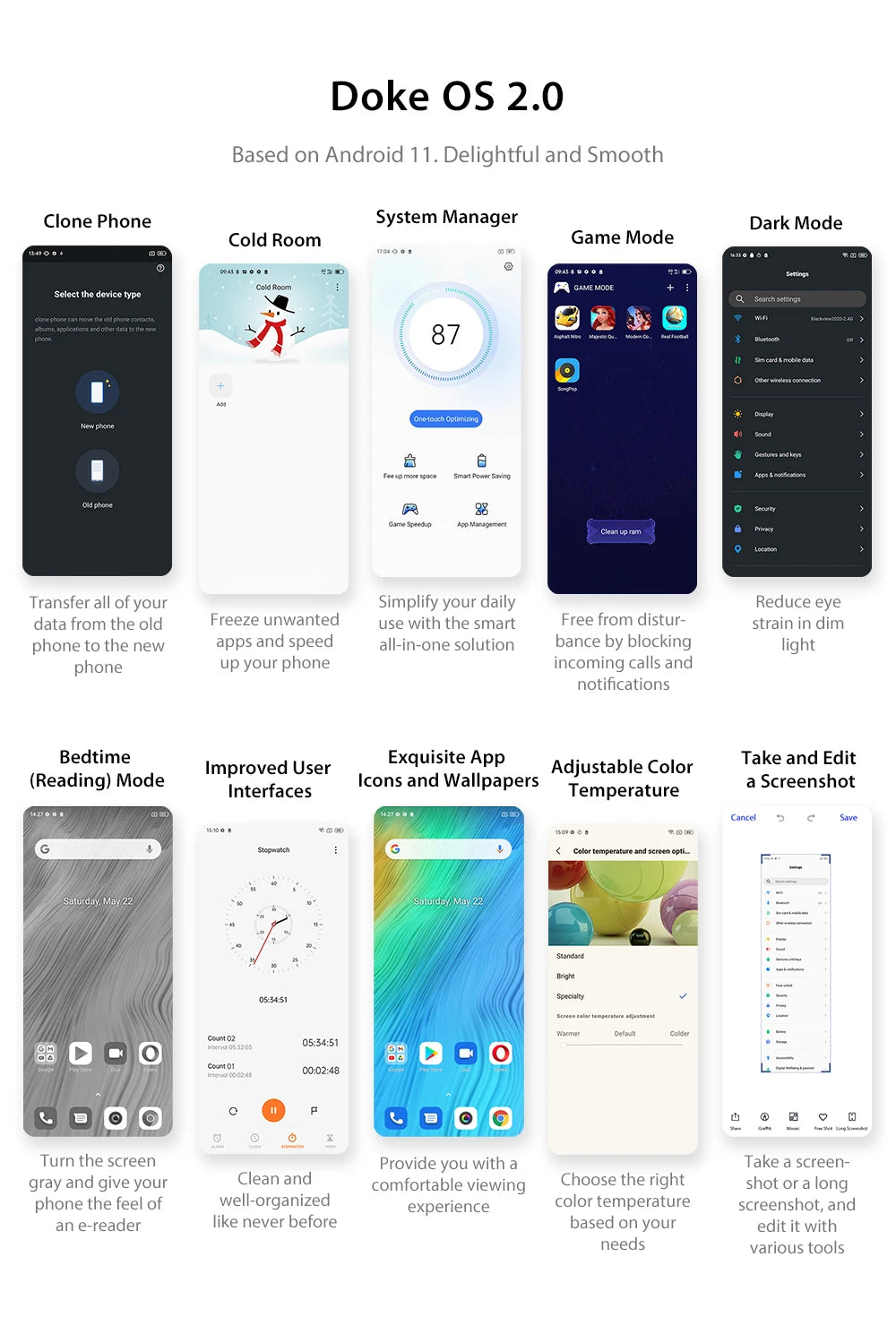 Blackview A100 Helio P70 Android 11 Smartphone 6GB+128GB 6.67" 4680mAh Cellphone NFC Cellura 4G LTE Mobile Phone 18W Fast Charge
