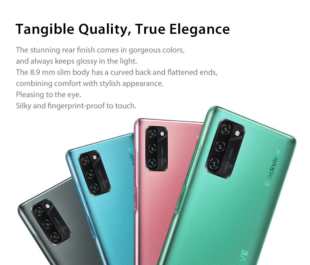 Blackview A100 Helio P70 Android 11 Smartphone 6GB+128GB 6.67" 4680mAh Cellphone NFC Cellura 4G LTE Mobile Phone 18W Fast Charge
