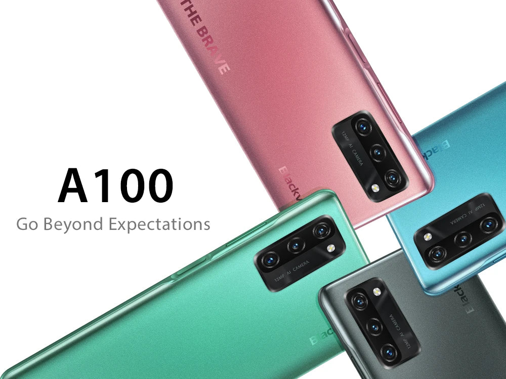 Blackview A100 Helio P70 Android 11 Smartphone 6GB+128GB 6.67" 4680mAh Cellphone NFC Cellura 4G LTE Mobile Phone 18W Fast Charge