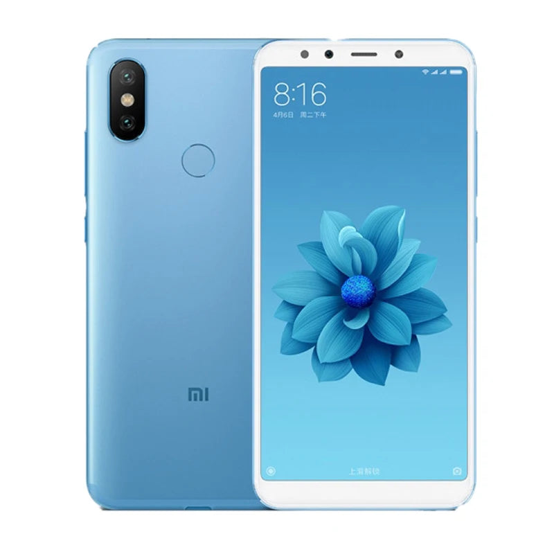 Global Versoin Xiaomi Mi 6X smartphone 20 million pixels celular googleplay Fingerprint Octa-core Global Rom 4G used phone