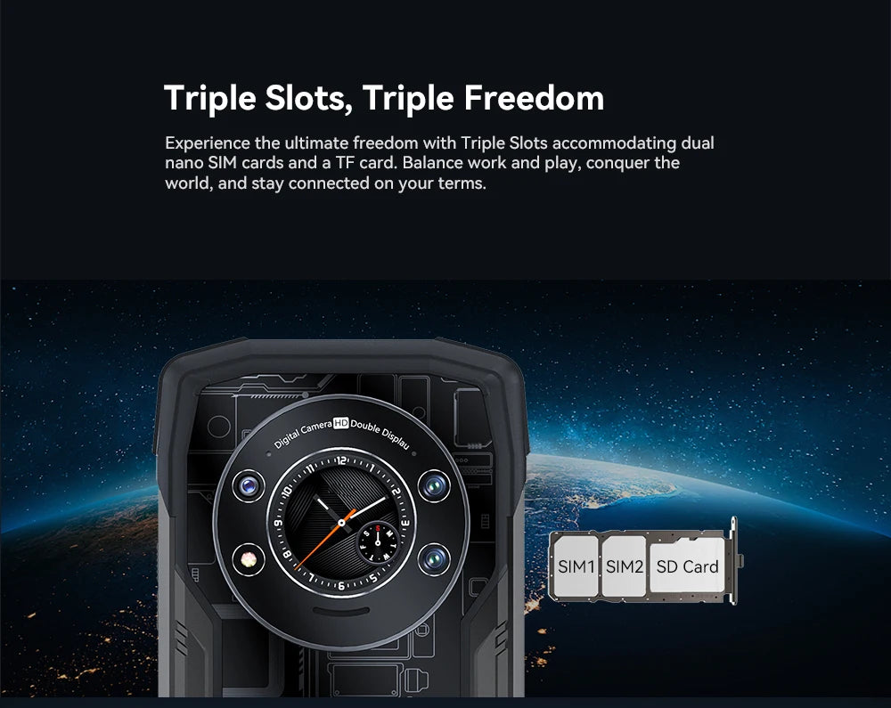 Cubot KingKong Star Waterproof Rugged 5G, 24GB(12GB+12GB) RAM, 256GB ROM, 6.78" 2K Screen,100MP Camera, 10600mAh, 33W Charge,NFC