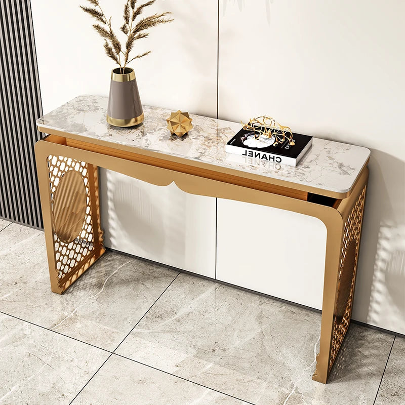Classic Cozy Entryways Table Exquisite Premium Beauty Storage Console Table Modern Glamour Wohnzimmertisch Living Room Furniture