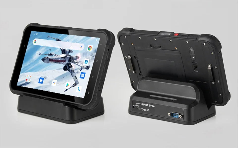 UNIWA T85S 8 Inch Kiosk Mode IP67 Rugged Tablet 4GB+64GB Industrial Android PC with 2D Scanner/1000 nits Screen Optional NFC