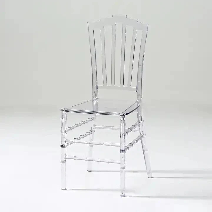 96pcs) Wholesale Crystal Transparent Hotel Party Events Clear Chiavari Chairs for wedding dinner table 281