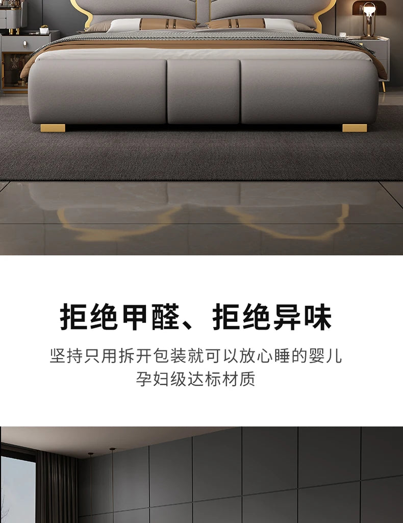 180X200cm double headboard frames and bases tatami solid wood bed sex bed bedroom furniture luxury king size