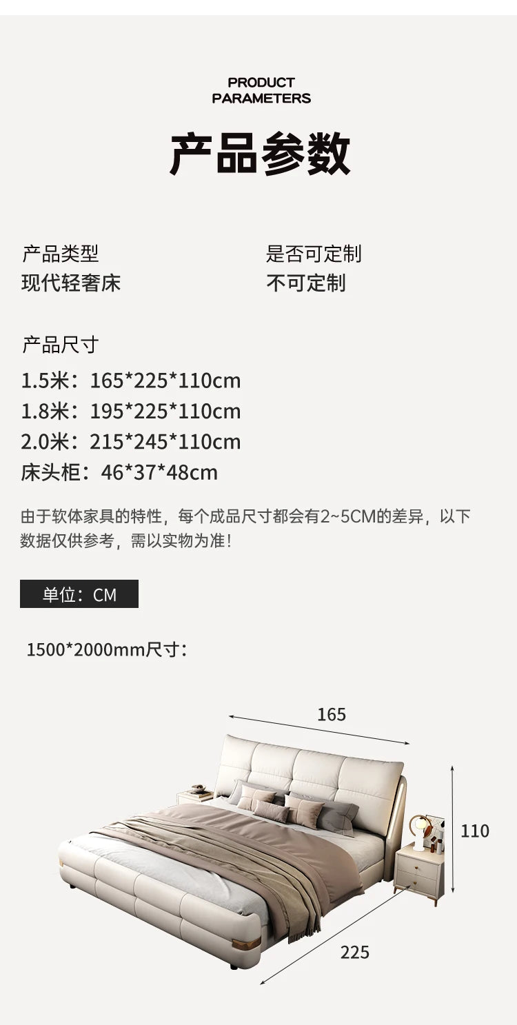 180x200cm Headboard frames and bed bases tatami super king frame royal bedroom furniture set luxury Bed table king size bed