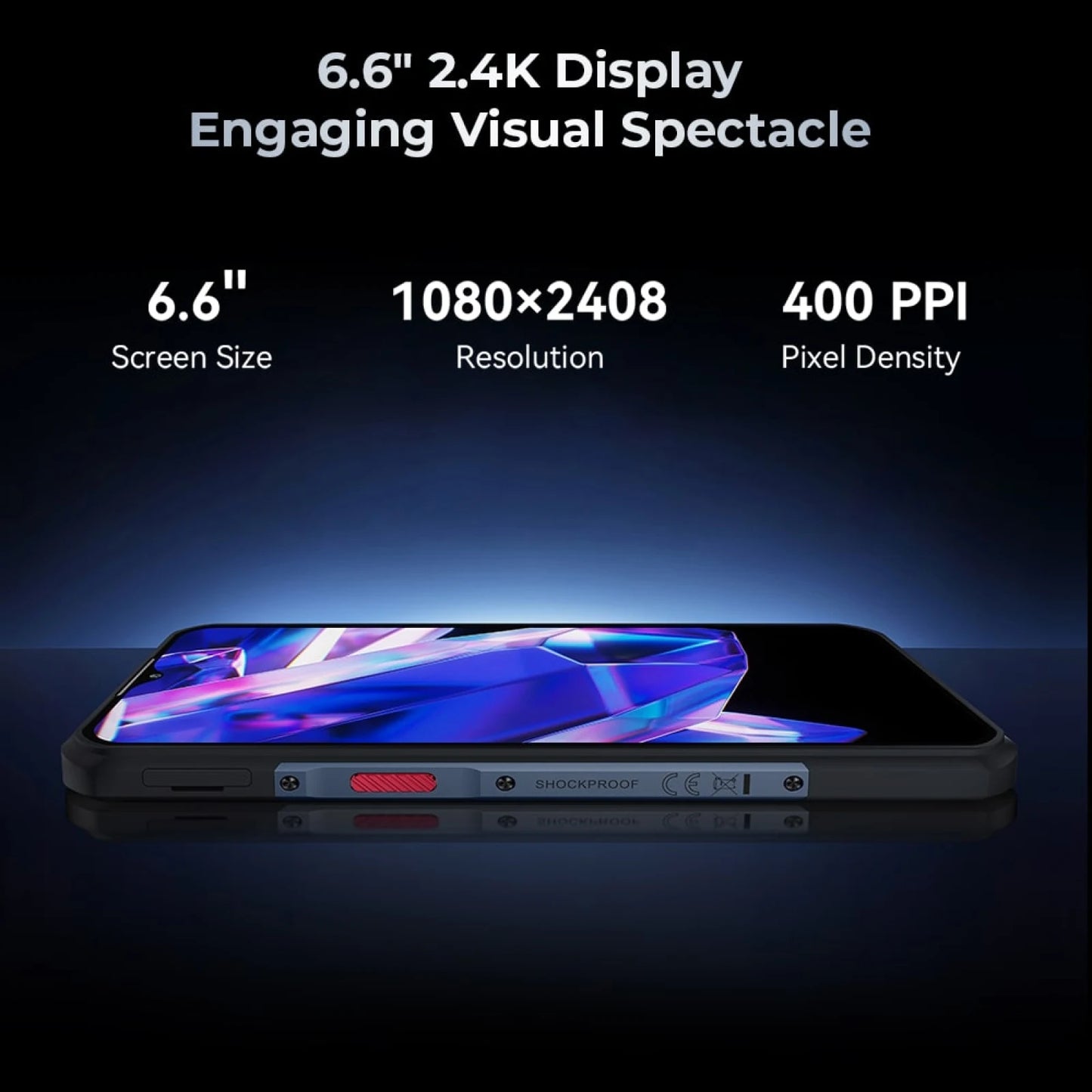 Oukitel WP35 5G Rugged Smartphone 8GB+256GB Android 14 MediaTek Dimensity 6100+ Octa Core 64MP Camera 11000mAh NFC Mobile Phone