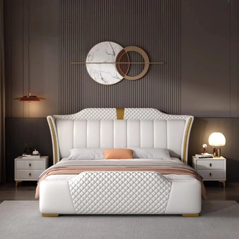 180X200cm home furniture Bed table luxury king size Base beds and frames double beds king size bed frames with head board
