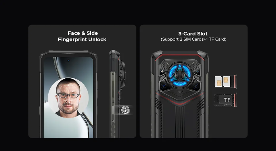 Global Version DOOGEE Blade20 Play 5G Rugged Phone 6.6” HD+ 90Hz 8GB 256GB 10300mAh Battery 50MP Camera Android 15 Mobile phone