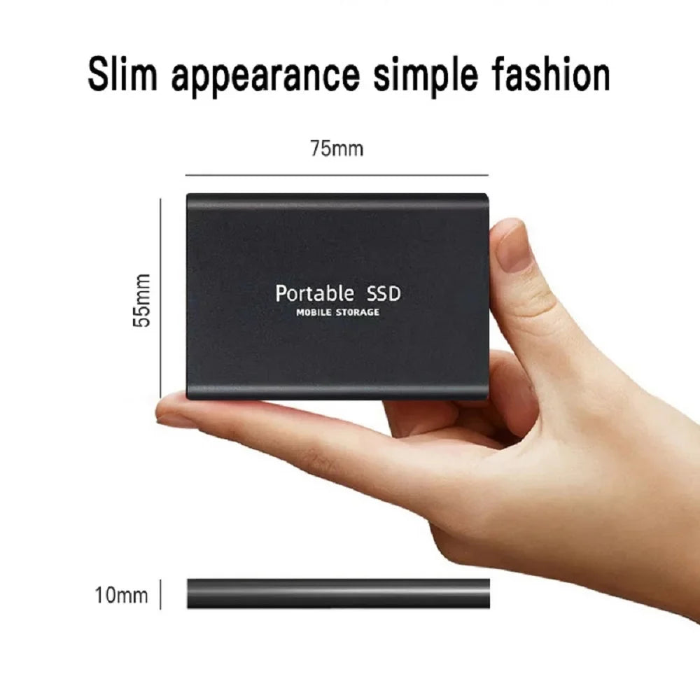 Original 128TB Portable SSD External Hard Drive High Speed 8TB Solid Disks Large Capacity Storage Device for Laptop Desktop MAC