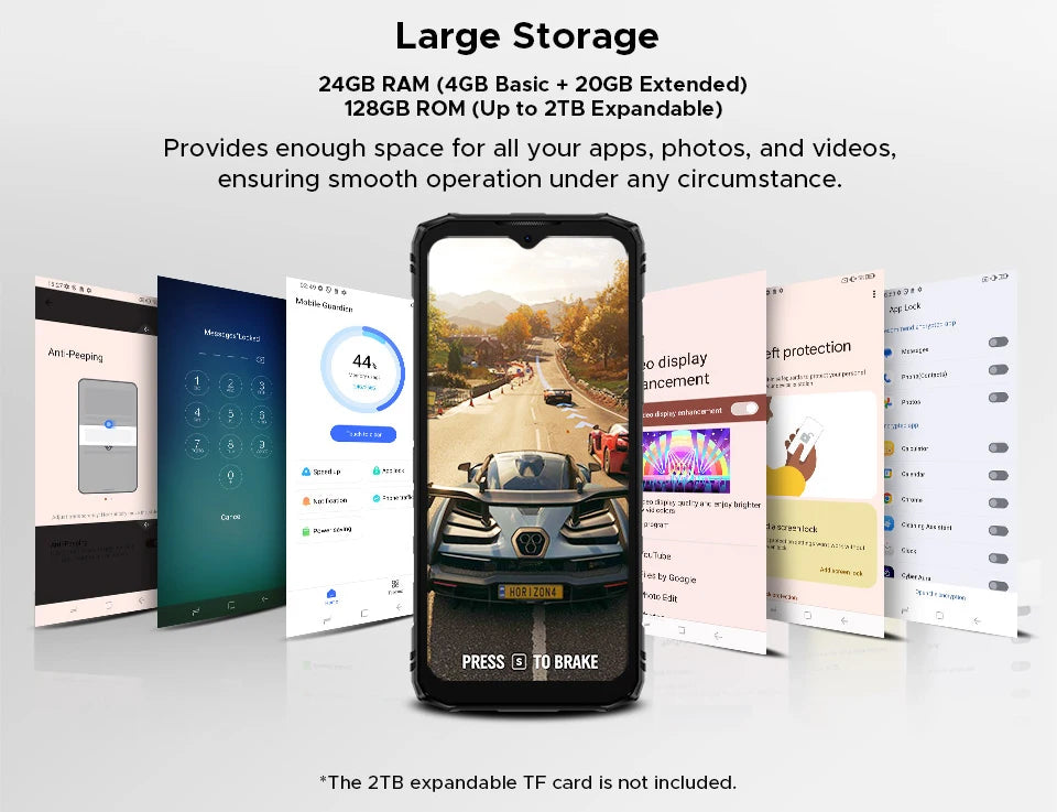 Global Version DOOGEE Blade10 Energy Rugged Phone Ultra-thin Android 15 6150mAh Battery 6.56'' Screen Widevine L1 Smartphone