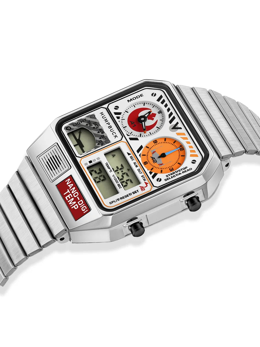 HUMPBUCK Digital Watches for Men Classic Themes Multifunctional Wristwatch with Temperature Stopwatch Dual Time and Calendar