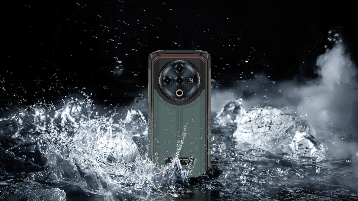 DOOGEE Fire 6 Power Rugged Smartphone 6.56" IPS Screen 15500mAh Battery Unisoc T606 8GB+256GB 50MP Camera Android 14 NFC
