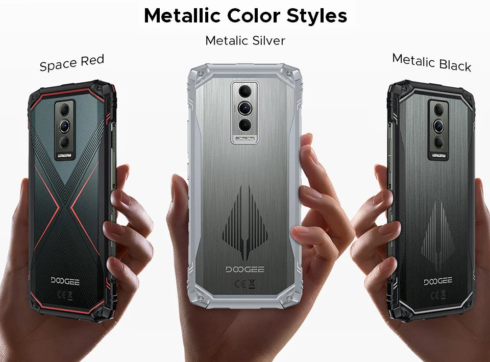 Global Version DOOGEE Blade10 Pro Energy Rugged Phone Gemini AI Android 15 Ultra-thin 6.56'' Screen 6150mAh Battery Smartphone