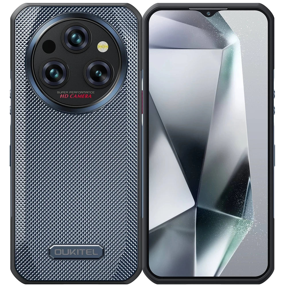 Oukitel WP35 5G Rugged Smartphone 8GB+256GB Android 14 MediaTek Dimensity 6100+ Octa Core 64MP Camera 11000mAh NFC Mobile Phone