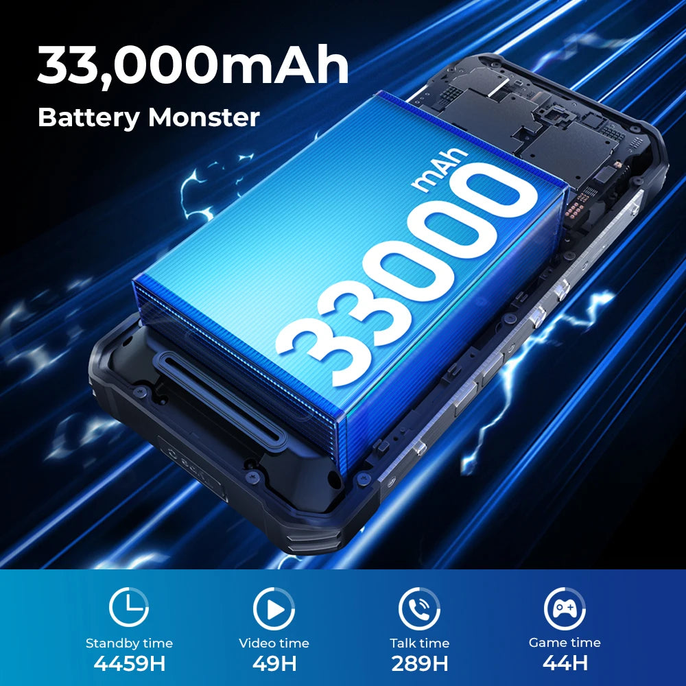 【World premiere】Oukitel WP100 Rugged Phone 33000mAh Built-in Laser Rangefinder 200MP Camera smart phone CellPhone