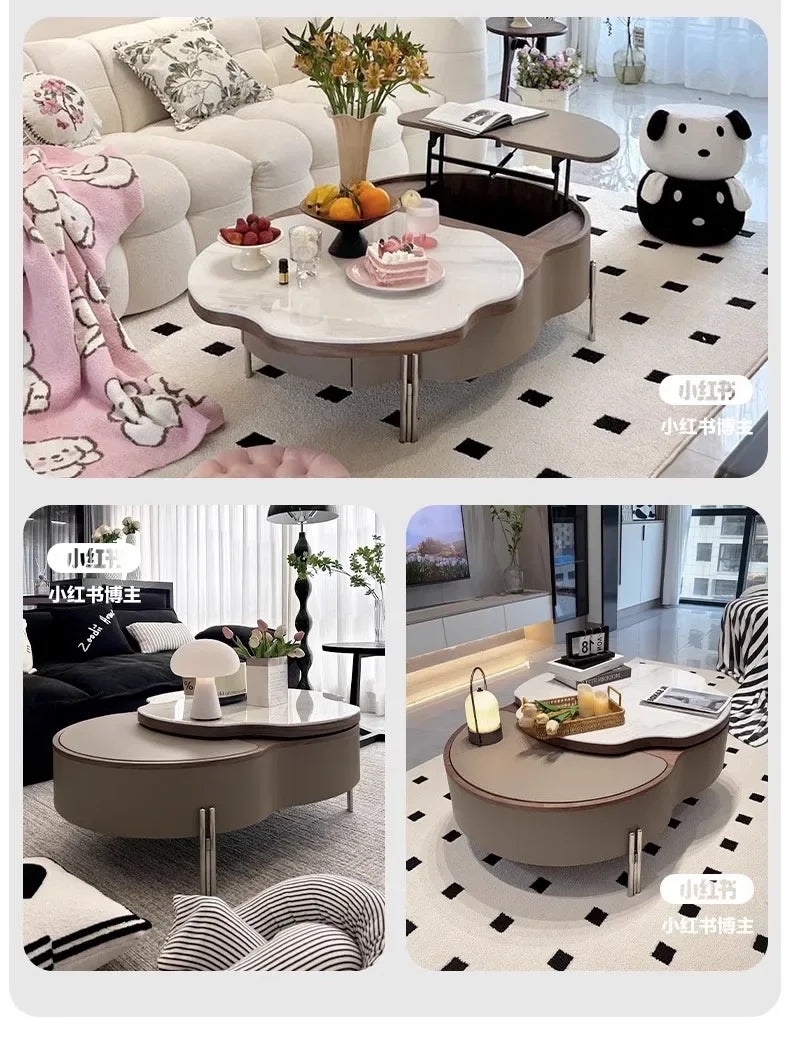Multifunctional Storage Coffee Table Nordic Luxury Delicacy Quality Coffee Tables Trendy Elegant Mesa De Centro Sala Furniture