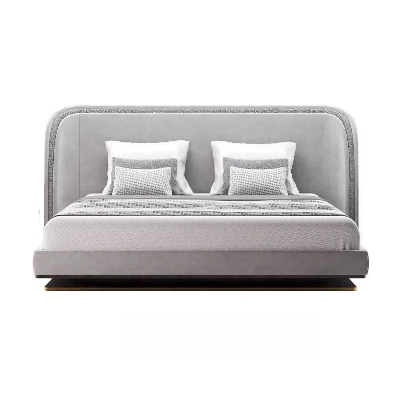 New Chinese Crown Bed Massage European Aesthetics Minimalist Bed Beauty Modern Luxury Design Cream Wood Muebles Home Furniture