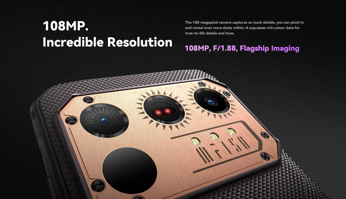 IIIF150 Raptor Rugged Machine 6.8 Inch 120Hz 10000mAh 12GB RAM+256GB ROM 108MP 65W Fast Charging UltraThin Cellphone Android 13
