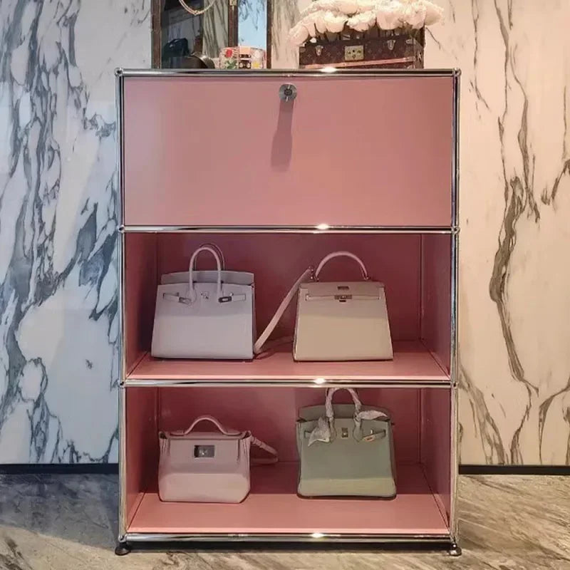 Nordic Open Filing Cabinet Display Shelves Stand Organizer Office Cupboards Compact Designer Armoires De Salon Storage Furniture