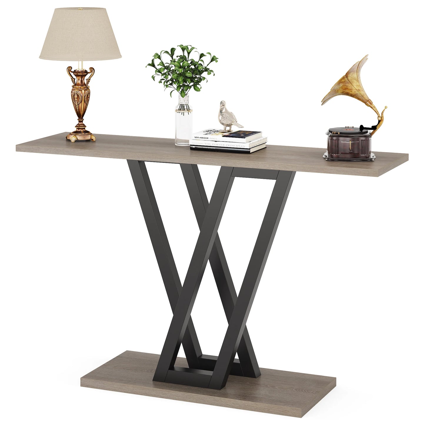 Tribesigns 43 Inch Console Table Industrial Entryway Hallway Table Living Room Furniture