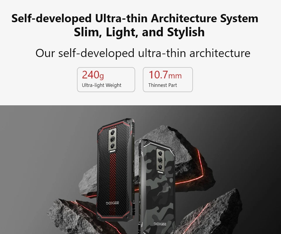 DOOGEE Blade10 Rugged Phone 6.56 Inch 90Hz IPS Display 9GB(4+5) 128GB Octa Core 16MP Main Camera 5150mAh Android 14 Face Unlock