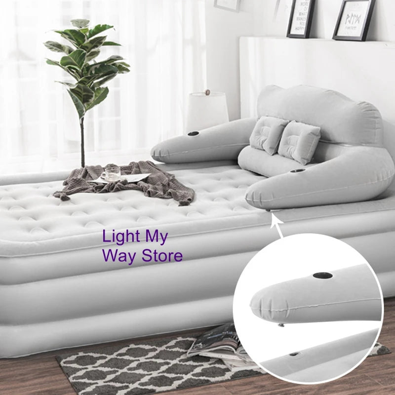 Home Inflatable Mattress Outdoor Air Mattress Single Foldable Inflatable Lazy Bed Inflatable Bed