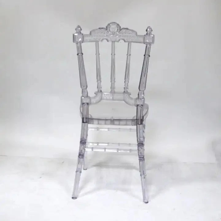 96pcs) Wholesale Crystal Transparent Hotel Party Events Clear Chiavari Chairs for wedding dinner table 281