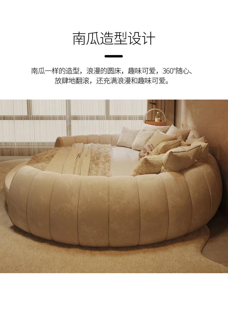 180X200cm furniture bedroom luxury king size Round bed Chest Double sex bed Base beds and frames full marriage bedrooms