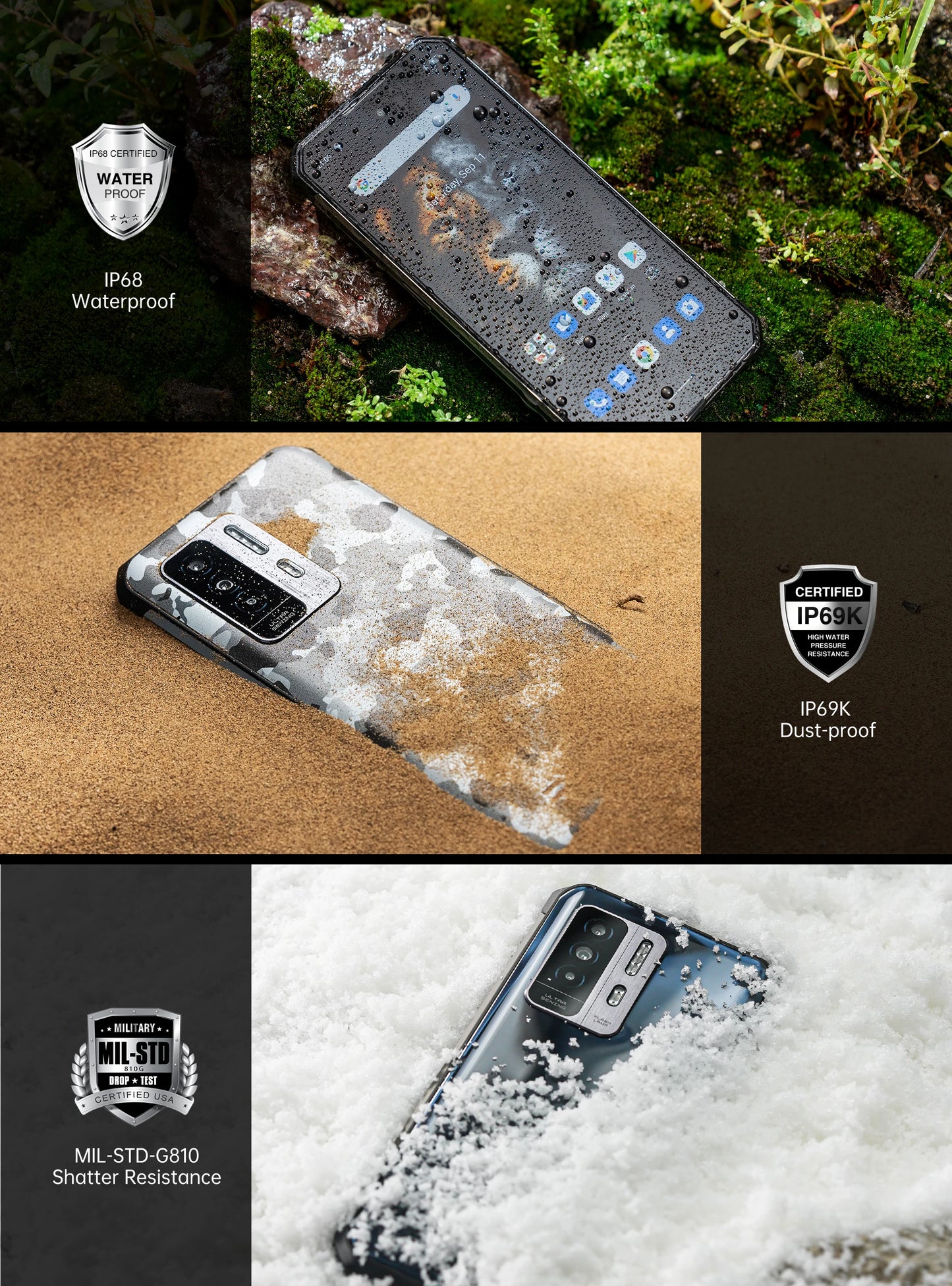 Oukitel WP27 Rugged Smartphone 12GB+256GB 6.78“FHD+ 8500 mAh Android 13 Mobile Phone 64MP MTK G99 Cell Phone