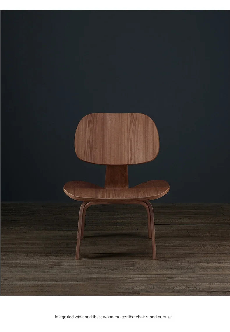 Modern Plywood Simple Leisure Chair Armchair Wood Legs Natural Living Room Japanese Chair Accent Chairs Home Furniture