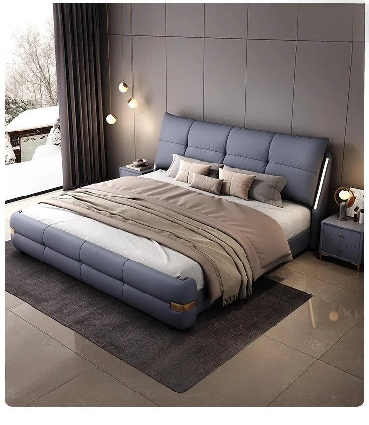 180x200cm Headboard frames and bed bases tatami super king frame royal bedroom furniture set luxury Bed table king size bed