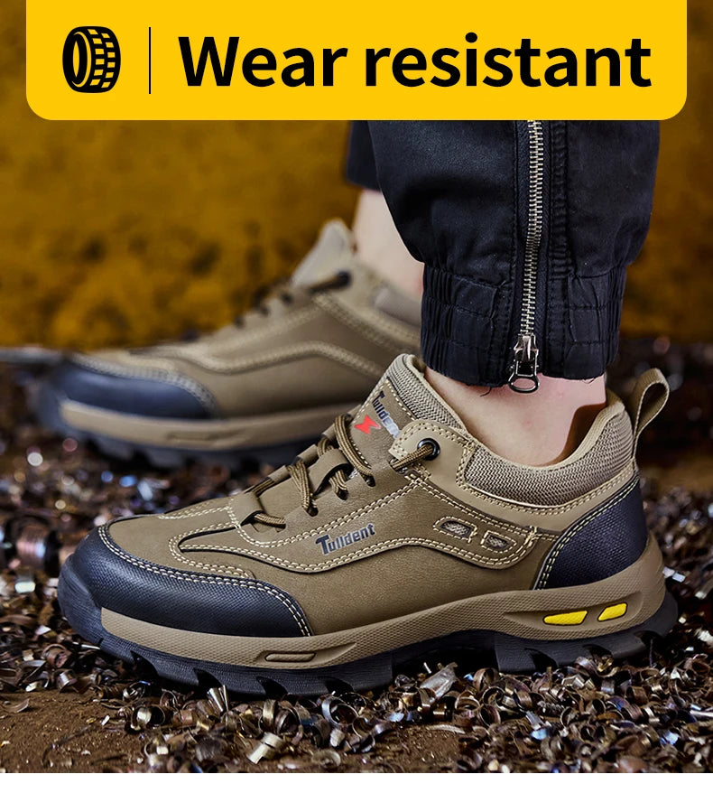 New men's safety shoes, puncture resistant work shoes, men's protective shoes, wear-resistant work boots Tactical Boots