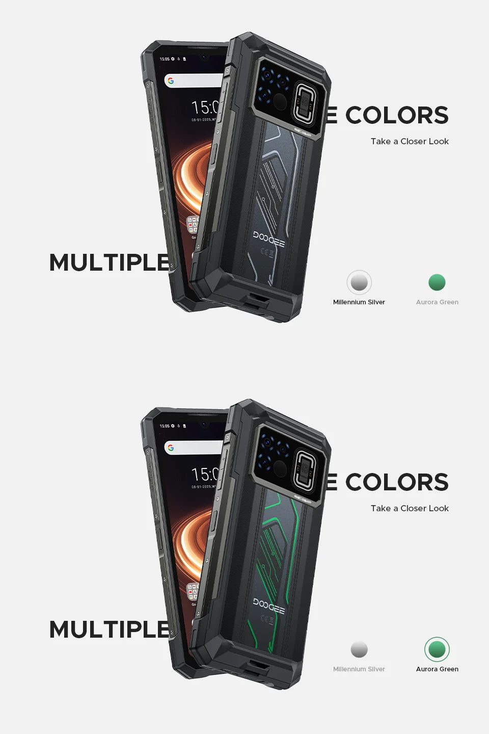 Global Version DOOGEE Fire 6 Max 5G Rugged Phone Thermal imaging 6.72" FHD+ 120Hz IPS Flashlight Dimensity 7050 20800mAh Battery