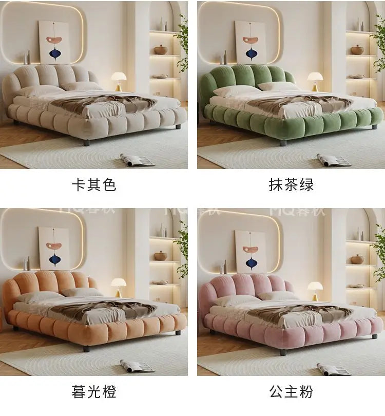 180x200cm Nordic bedroom sets full set furniture bedframes queen size side table bed frame king size frame double bed